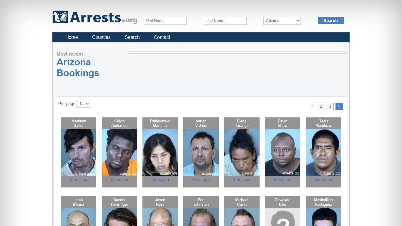 Arizona Arrests and Inmate Search